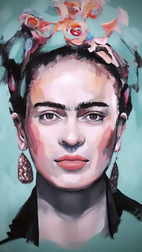 Frida Kahlo, Acrylic Paintings, Pencil Portrait, Frida Kahlo Artwork, Frida Kahlo Paintings, Frida Kahlo Portraits, Kahlo Paintings, Frida Art, Frida Kahlo Art