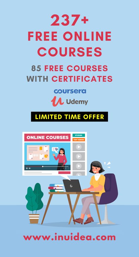 237+ Free Online Courses in 2023 (Limited Time Offer) - Learn coding, digital marketing, and more! Free College Courses Online, Free College Courses, Free Learning Websites, Free Online Education, Learn Coding, Free Online Learning, Online Courses With Certificates, Free College, Free Online Classes