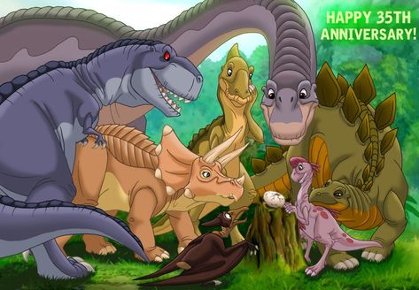 GreatValleyGuru on X: "The day is finally here! Happy 35th birthday, Land Before Time! https://t.co/uUNBVaF3c1" / X Dinosaurs Jurassic World, Land Before Time Fanart, The Land Before Time Fanart, Running Dinosaur, Beast Reference, Land Before Time Dinosaurs, Dinosaurs Wallpaper, Disney Characters Reimagined, Happy 35th Birthday