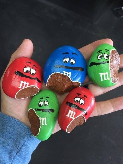 Formal Elements Of Art, Painted Rock Ideas, Painted Rock Animals, Art Pierre, Stone Art Painting, Painted Rocks Kids, Painted Rocks Craft, Painted Rocks Diy, Fun Group