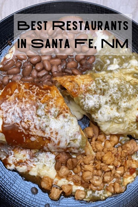 Burrito in one of the best restaurants in Santa Fe, NM Santa Fe, New Mexico Recipes Santa Fe, Santa Fe New Mexico Food, Santa Fe Outfits Winter, Santa Fe Restaurants, New Mexico Vacation, New Mexico Road Trip, Travel New Mexico, Santa Fe Plaza