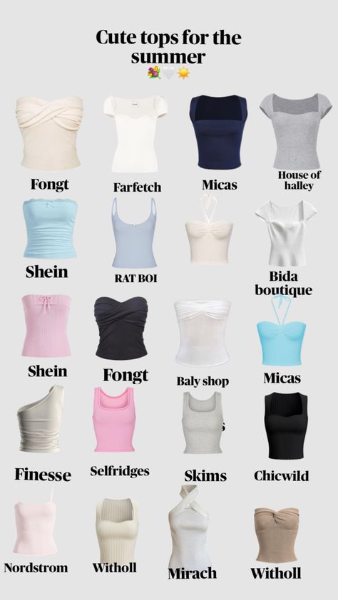 Summer Tops And Where They Are From, Stylish Feminine Outfits, Where To Get Good Clothes, Boyfriends House Outfit, Clothes To Wear In Italy Summer, Clothes To Get From Amazon, Must Have Closet Essentials, Classy Outfits Modest, Cute Outfits And Where To Buy Them