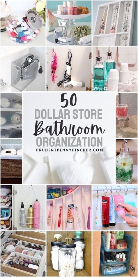 Organisation, Upcycling, Bathroom Counter Organization Ideas, Dollar Tree Bathroom Organization, Dollar Store Bathroom Organization, Kids Bathroom Organization, Shelves Organization, Storage Diy Ideas, Easy Storage Hacks