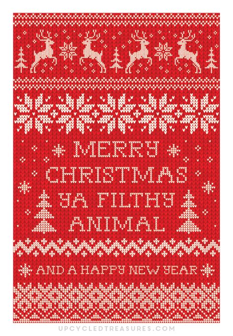 Take a look at these awesome FREE Printable Christmas Cards with the quote "Merry Christmas Ya Filthy Animal" Natal, Party Wallpaper Backgrounds, Free Printable Christmas Cards, Party Wallpaper, Free Printable Christmas, Merry Christmas Ya Filthy Animal, Ya Filthy Animal, Filthy Animal, Party Background