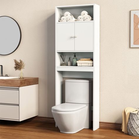 Small Shelving Unit, Wooden Bathroom Shelves, Toilet Cabinet, Wall Mounted Bathroom Storage, Over The Toilet Storage, Movable Shelf, Bathroom Shelves Over Toilet, Bathroom Space Saver, Over The Toilet Cabinet