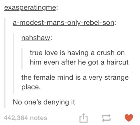 #tumblr #humor #truelove #crush #haircut Humour, Crush Quotes, Tumblr, Crush Humor, Crush Memes, Still Love Her, Strange Places, Epic Fails Funny, Flirting Memes