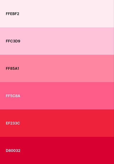 Red Pink White Aesthetic, Strawberry Red Color Palette, Pinks And Red Color Palette, Pink And Red Colour Scheme, Red And Pink Pallete, Pink And Red Mood Board, Valentine Palette Color, Red And Pink Instagram Feed, Red And Pink Color Scheme