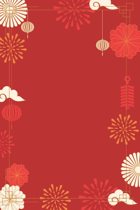 Red Chinese Style Fireworks Xiangyun 2019 New Year Background Design Chinese New Year Fireworks, Chinese New Year Wallpaper, Red Envelope Design, New Year Background Images, Chinese New Year Background, Fireworks Background, Chinese Background, Chinese New Year Card, New Year Background