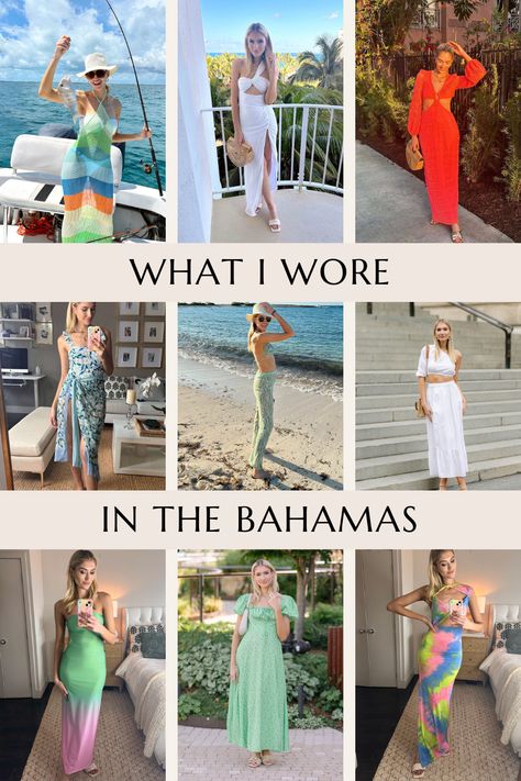 Need some fashion inspiration for your upcoming Bahamas trip? This article is for you. Today, I'm sharing my favorite Bahamas outfits and everything I wore on a recent trip to beautiful Nassau. Read on for outfit details, links to my vacation-ready picks, and more! Baha Mar Outfits, Embarkment Day Outfit, Bahamas In February Outfits, Cruise Bahamas Outfits, Bahamas Resort Outfits, What To Pack For The Bahamas, Baha Mar Bahamas Outfits, Barbados Vacation Outfit, Nassau Bahamas Outfit