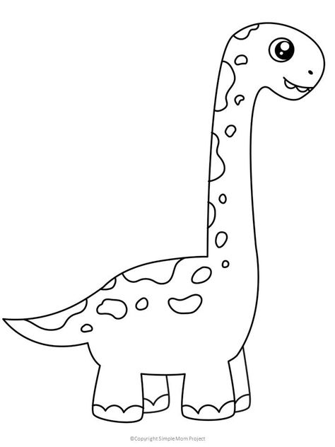 Dinosaur Colouring Pages Free Printable, Dinasour Template Shape, Dinosaurs Coloring Pages Free Printable, Cartoon Dinosaur Drawing Easy, Dinosaurs Printables Free, Dinosaur Shape Craft, Dinosaur Cutouts Printable Free, Dinosaur Stencil Printable, Dino Template Free Printables