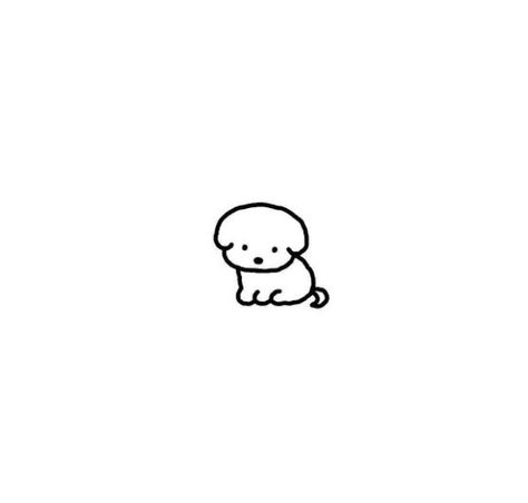 Cute Simple Puppy Drawing, Cute Simple Dog Doodles, Minimalist Puppy Tattoo, Small Dogs Drawing, Doodle Of Dog, Simple Pet Drawings, Cute Dog Easy Drawings, Small Animal Drawings Easy, Cute Drawings Cat Easy