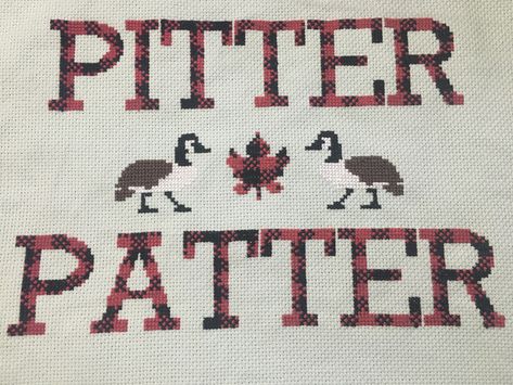 Letterkenny Cross Stitch, Pixelated Art, Canadian Geese, Snitches Get Stitches, Knit Ideas, Needle Crafts, Needle Work, Maple Leafs, Crafty Projects