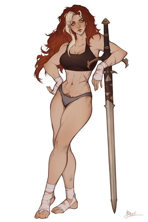 Barbarian Woman, Character Reference Sheet, Buff Women, Female Pose Reference, Dungeons And Dragons Characters, Dnd Art, Character Poses, Female Character Design, Rpg Character