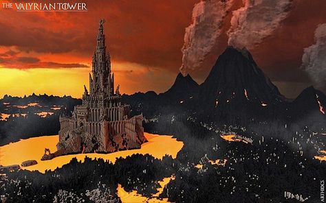 [Download] ∴ The Valyrian Tower ∴ Minecraft Project Minecraft Epic Builds, Evil Tower, Tower Minecraft, Castle Exterior, Minecraft Structures, Minecraft World, Minecraft Castle, Minecraft Map, Minecraft City