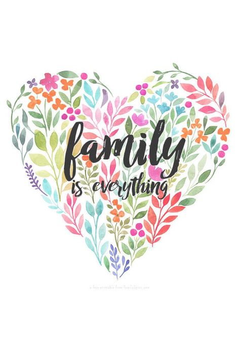 This love letter to my family lets them know how important they are to me, plus I have this free heart printable stating my mantra, family is everything. #printable #family #valentinesday #mothersday  via @familyspice