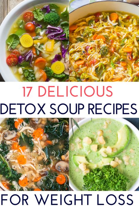 If you’re looking for a way to lose weight, improve your health and digestion, and reset your body, a detox soup cleanse may be right for you. #detoxsoup #weightlosssoup #keto Detox Soup Recipes, Clean Eating Soup Recipes, Clean Eating Detox, Fat Burning Soup, Clean Eating Soup, Clean Eating Vegan, Overnight Oat, Fat Flush, Natural Detox Drinks