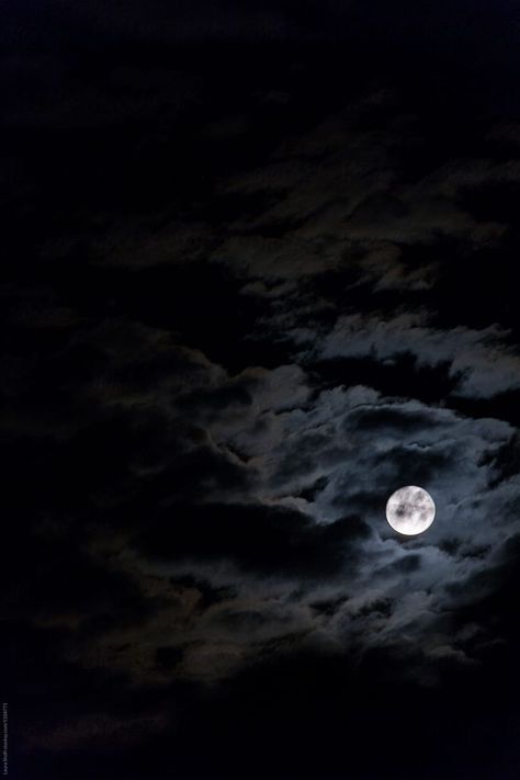 Full Moon Covered From Clouds Looking Like Smoke In Night Sky by Laura Stolfi | Night sky moon, Night sky photography, Night sky painting Cloudy Moon Night Skies, Moon At Night Aesthetic, Night Cloudy Sky, Night Sky With Clouds, Moon In Sky, Night Sky Clouds, Cloudy Night Sky, John Bernthal, Clouds Night