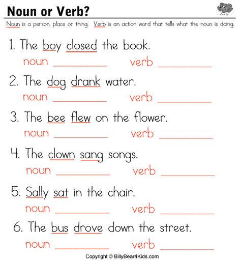 Noun Verb Adjective Worksheets Noun Pronoun Verb Adjective Worksheet, Noun Adjective Verb Worksheet, Noun Adjective Worksheet, Noun Verb Worksheets, Verb Noun Worksheet, Kindergarten Noun Worksheet, Nouns And Verbs Worksheets 1st Grades, Verb Worksheets Grade 2, Verb Worksheets For Grade 1