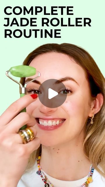 Anastasia Goron on Instagram: "Elevate your skincare routine with the timeless beauty secret of a #JadeRoller, a tool that harmonizes ancient wisdom with modern skincare practices. 🌿✨ This simple device, crafted from cool, soothing jade, is designed to enhance skin’s appearance, promote lymphatic drainage, and increase circulation, leading to a more radiant and toned complexion.  While jade rollers offer a unique and relaxing experience, it’s also possible to achieve similar benefits using just your hands. Gentle, upward strokes and circular massages on the face can mimic the action of a jade roller, stimulating the skin and muscles to reduce puffiness, encourage detoxification, and help skincare products penetrate deeper into the skin. 🤲💆‍♀️  Incorporating either a jade roller or hand Face Massage Tool Rollers, Jade Roller Face Lift, Jade Face Roller Routine, Jade Roller Exercises, How To Massage Face With Jade Roller, Jade Roller Massage Faces, How Do You Use A Jade Roller, Benefits Of Jade Roller, When To Use Face Roller