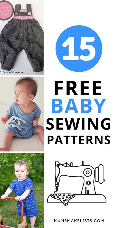 Toddler Romper Pattern Free, Free Baby Romper Sewing Pattern, Toddler Clothes Patterns, Baby Romper Pattern Free, Baby Onesies Diy, Baby Romper Sewing Pattern, Boys Clothes Patterns, Baby Sewing Patterns Free, Free Baby Clothes