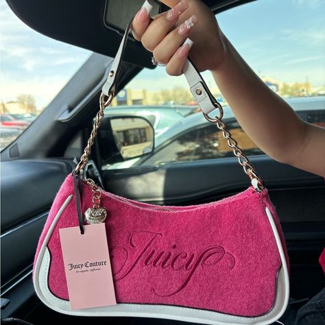 Juicy Couture Purse | Color: Pink | Size: Os Haute Couture, Couture, Juicy Couture Shoulder Bag, 2000s Purse, Juicy Bag, Expensive Fashion, Expensive Bag, Juicy Couture Purse, Luxury Bags Collection