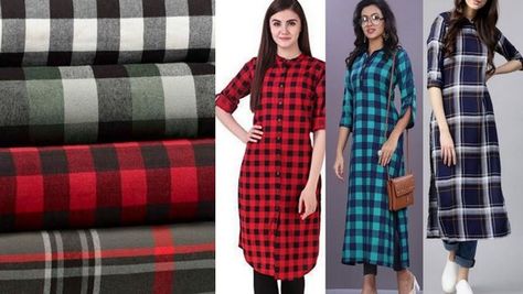 grameen check in fashion Check Print Dress, Belted Dresses, Boys Fashion Trends, Checks Saree, International Fashion Designers, Check Shirts, Garment Industry, Printed Kurti, Shirts Designs