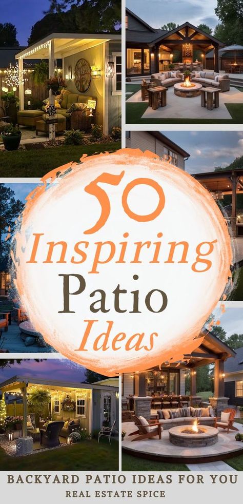 RETREAT STYLE BACKYARD PATIO IDEAS - Create An Outside Oasis: Be inspired by these patio decor ideas, from comfortable seating options to atmospheric lighting, all chosen to amplify the beauty and practicality of your outdoor area. You'll find a variety of design inspirations and DIY tips to help you transform your patio into an enchanting retreat for you and your guests!
.
.
#patio #patioideas #patiodecor #patiodesign #home #homeideas #realestatespice Pergolas, Round Patio Landscaping Ideas, Stone Patio Decorating Ideas, Exterior Patio Design, Diy Patio Extension Ideas, Patio Design With Gazebo, Outdoor Bbq Patio Ideas, Outside Gazebo Decorating Ideas, Decorating A Gazebo Backyards