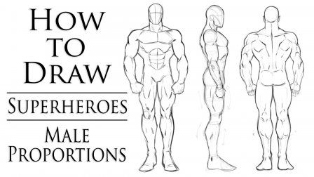 Design Comics, Male Proportions, Superhero Muscle, Robert Marzullo, Male Superhero, How To Draw Muscles, Rendering Techniques, Drawing Superheroes, Comic Book Drawing