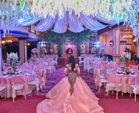 #debut #gowns #venue Debut Catering Ideas, Olinda, Debut Themes Simple, Theme For Debut Decoration, Debut Venue Design Elegant, Venue For 18th Birthday, 18th Birthday Filipino Debut, Themes For Debut, Disney Princess Debut Theme