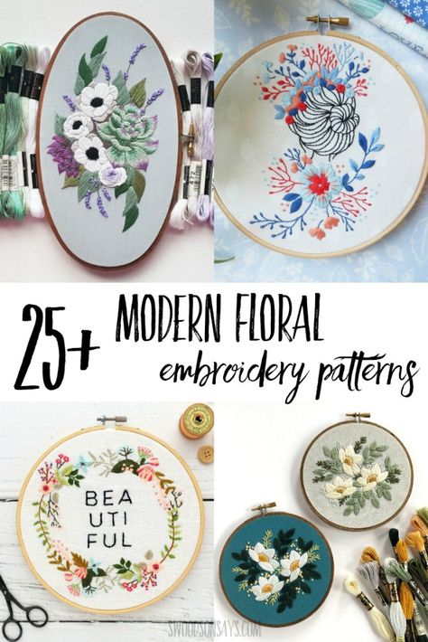 Printable Flower Embroidery Patterns, Embroidery Patterns Beginner Free, Hygge Embroidery, Hand Embroidery Patterns Free Printable Flowers, Free Embroidery Patterns Printables, Floral Embroidery Patterns Templates, Embroidery Floral Patterns, Embroidery Flowers Pattern Templates, Hand Embroidery Patterns Free Printable