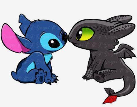 Stitch Toothless, Disney Characters Tattoos, Toothless Drawing, Disney Stitch Tattoo, Stitch Drawings, Toothless And Stitch, Baby Disney Characters, Stitch Tattoo, Lilo And Stitch Quotes