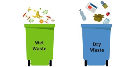 What's wet and dry waste, and how do you segregate them? Let NOFAA tell you Earth Day Slogans, Waste Segregation, Composting Food Scraps, Save Environment, Trash And Recycling Bin, Save Our Earth, Solid Waste, Waste Collection, Printable Chart