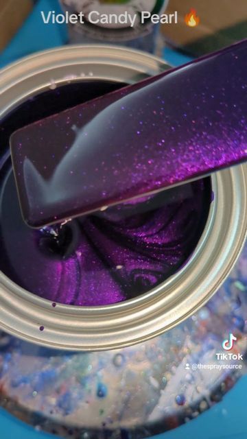 The Spray Source on Instagram: "Violet Candy Pearl 😈 What would you paint this color? 👇👇 #thespraysource #tss #candypaint #kandypaint #tamcopaint #custompaint #kustompaint" Car Color Ideas, Custom Cars Paint Colors, Purple Color Aesthetic, Purple Paint Colors Bedroom, Mew House, Dark Purple Paint, Candy Paint Cars, Purple Wall Paint, How To Make Purple