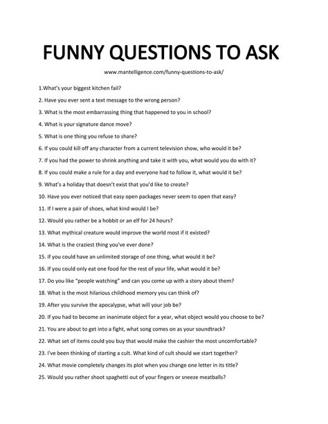 List of Funny Questions To Ask Icebreaker Questions For Adults, Deep Conversation Topics, Conversation Starter Questions, Ice Breaker Questions, Conversation Topics, Question Game, Funny Questions, Fun Questions To Ask, Deep Questions