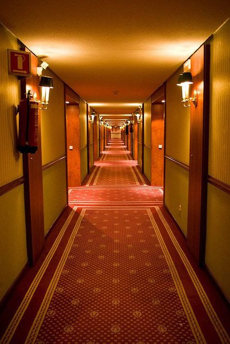 Run Down Hotel Aesthetic, Hotel Room Aesthetic Night, Cool Hotel Rooms, Red Hotel, Hotel Hallway, Hotel Corridor, Heartbreak Hotel, Haunted Hotel, Vintage Hotels
