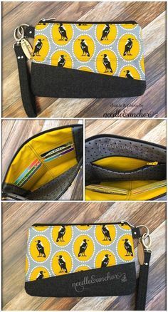 Free clutch bag sewing pattern. I love the extra little features on this bag like the built in card pockets. Very nice pattern. Sew Ins, Clutch Bag Pattern, Bag Sewing Pattern, Diy Sac, Hemma Diy, Costura Diy, Modern Bag, Trendy Sewing, Bag Sewing