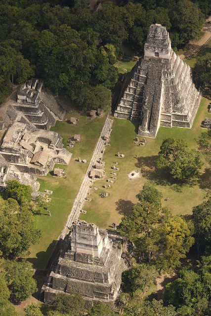 Mayan ruins of Tikal, Guatemala by VisitGuatemala Ancient Ruins, Tikal, Tikal Guatemala, Maya Ruins, Grand Plaza, Magic Places, Guatemala Travel, Mayan Ruins, Mesopotamia