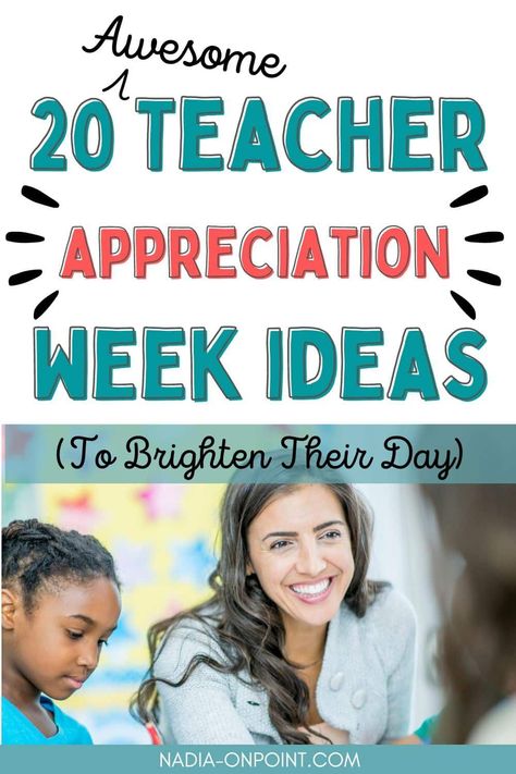 Teacher appreciation week ideas Teacher Appreciation Week Gifts From Students, Teacher Appreciation Spirit Week Ideas, Teacher Appreciation Week Daily Gift Ideas, Group Teacher Appreciation Ideas, Teacher Appreciation Week Student Ideas, Teacher Appreciation Student Activities, Teacher Appreciation Week Daycare, Teacher Appreciation From Principal, Teacher Appreciation Week From Students