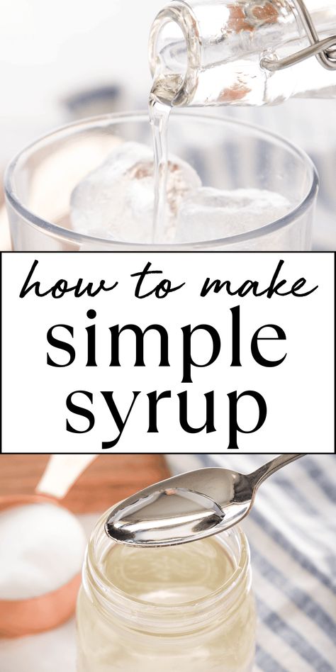 Learn how to make Simple Syrup for all your favourite drink & cocktails with only 2 ingredients! An easy simple syrup recipe tutorial. Recipe from thebusybaker.ca! #simplesyrup #richsimplesyrup #cocktailrecipe #bartenderrecipe #bartender #drinkrecipe #mocktailrecipe via @busybakerblog Spiced Cocktails, Cardamom Simple Syrup, Honey Simple Syrup Recipe, Warm Milk And Honey, Spiced Cocktail, Homemade Sorbet, Honey Simple Syrup, Make Brown Sugar, Lime Sorbet