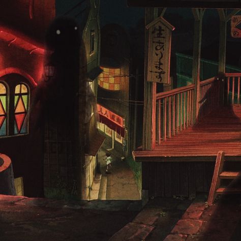 Spirited Away Aesthetic, Earth Kingdom, Anime Fyp, Ghost City, Fyp Aesthetic, Movie Aesthetic, Studio Ghibli Movies, Studio Ghibli Art, Ghibli Movies