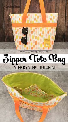Travel in Style with This DIY💖Zipper Tote Bag Tutorial Easy Tote Bag Pattern Free, Zippered Tote Bag Pattern, Quilted Tote Bags Tutorial, Zippered Tote Bag Tutorial, Large Tote Bag Pattern, Beach Bag Tutorials, Weekender Bag Pattern, Bag Patterns Free, Diy Sy