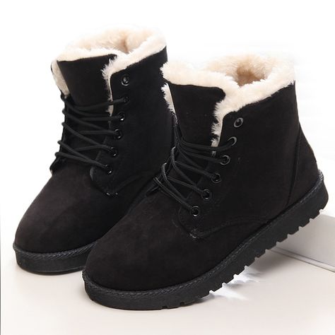 Cheap Ankle Boots, Buy Directly from China Suppliers:Women Boots Winter Warm Snow Boots Women Faux Suede Ankle Boots For Female Winter Shoes Botas Mujer Plush Shoes Woman WSH3132 Enjoy ✓Free Shipping Worldwide! ✓Limited Time Sale ✓Easy Return. Fur Snow Boots, Boots 2020, Ankle Snow Boots, Fur Ankle Boots, Warm Winter Boots, Womens Waterproof Boots, Warm Snow Boots, Fashionable Snow Boots, Winter Shoes For Women