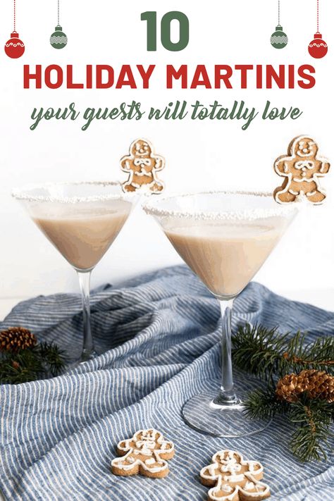 Margaritas, Christmas Drinks Alcohol, Aperitif, Martini Recipes Christmas, Holiday Martini Recipes, Christmas Martini Recipes, Holiday Martinis, Peppermint Martini, Christmas Martini