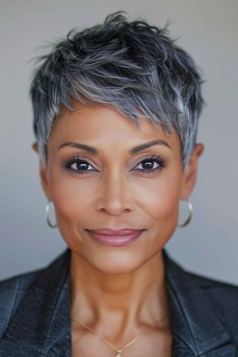 24 Stunning Short Hairstyles for Women Over 50 with Fine Hair in 2024 – CreativeBooster Short Fringe Pixie Haircut, Short Choppy Grey Hair, Silver Hair Pixie Haircut, Shortcuts Hairstyle, Pixie 2024 Trends, Chic Short Haircuts For Women Over 50, Pixie Haircuts For Women Over 60, Assymetrical Pixie, Older Women Short Hairstyles