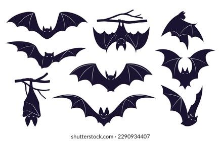 Croquis, Bats Flying Silhouette, Hanging Bat Illustration, Bat Sleeping, Diy Halloween Window Decorations, Bats Silhouette, Bats Illustration, Bat Icon, Diy Halloween Window