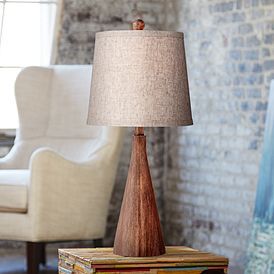 Fraiser Modern Cone Table Lamp by 360 Lighting Mid Century Modern Accent Table, Modern Accent Table, Modern Accent Tables, Mid Century Table Lamp, Mid Century Modern Table, Wooden Table Lamps, Mid Century Lamp, Modern Lamp Shades, Bedside Night Stands