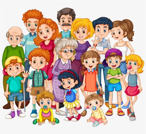 Happy Family Images, Family Activities Preschool, Baby Animal Nursery Art, Kindergarten Decorations, Big Family Photos, Love Images With Name, Family Clipart, Free Icons Png, Family Logo