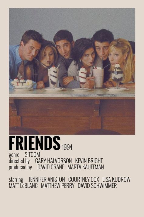 Indie Movie Posters, Film Polaroid, Film Netflix, Film Vintage, 90s Sitcoms, Courtney Cox, Series Poster, Movie Card, Matt Leblanc