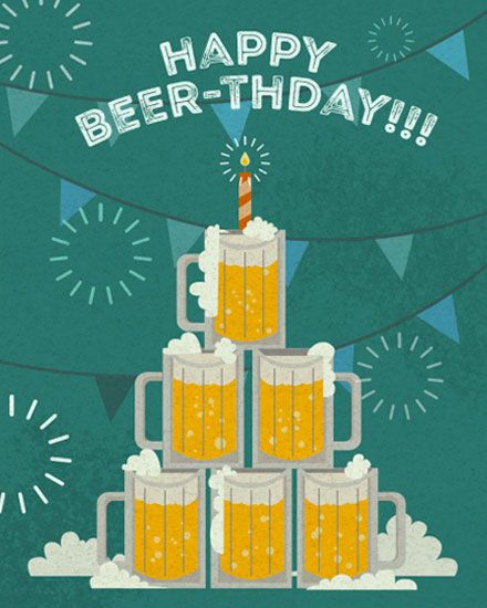 Happy Birthday Outdoorsman, Happy Beer Day Birthday, Happy Birthday With Beer, Man’s Birthday, Happy Birthday Beer Funny, Happy Birthday To Man, Happy Birthday Beer Images, Happy Birthday Alcohol, Happy Birthday Hombre
