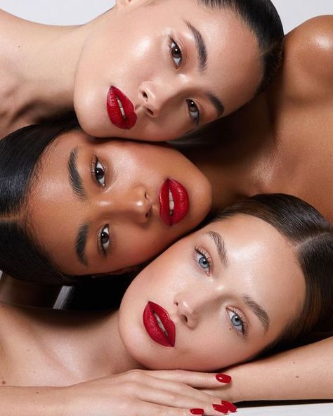 Makeup Models Photoshoot, Beauty Studio Photoshoot, Cosmetics Photoshoot Ideas, Makeup Brand Photoshoot, Beauty Campaign Photography, Red Lips Photoshoot, Beauty Shots Photography, Creative Makeup Photoshoot Ideas, Beauty Shoot Editorial